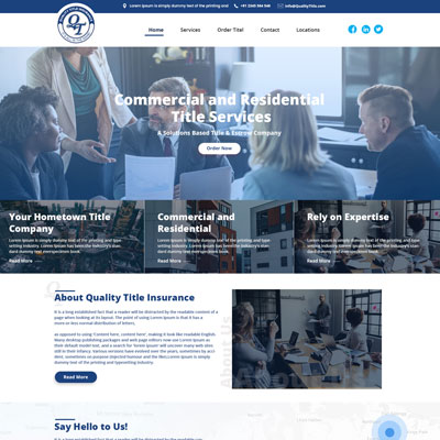 Quantity Title Insurence